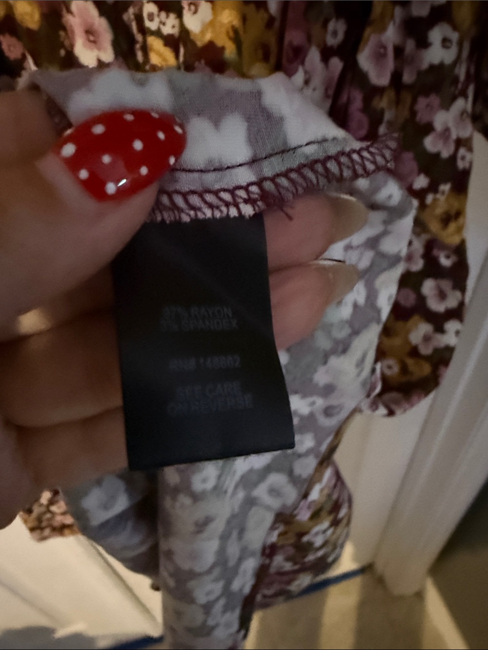 torrid Black Floral V-Neck Tiered Dress with Pink & Yellow Blooms - Picture 5 of 6